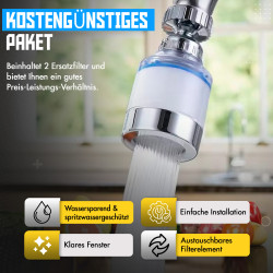 Wasserhahn Strahlregler Filter Sieb M24 Innengewinde Adapter M22 Aussengewinde