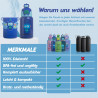 Kinder Thermo Trink Flasche Auslaufsicher 450ml Edelstahl Schule Kindergarten